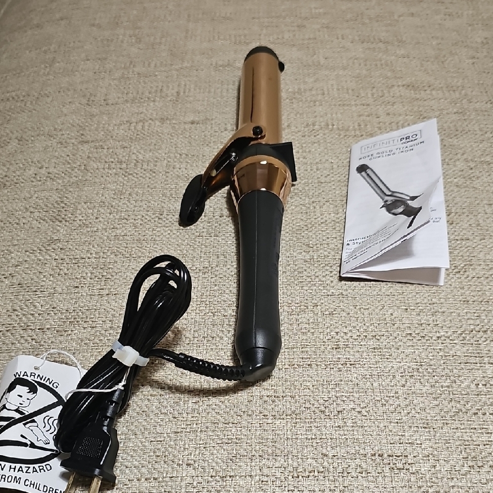 NEW Rose Gold Titanium 1-Inch Curling Iron CONAIR - Picture 9 of 13